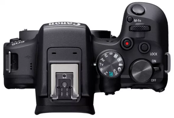 Canon EOS R10 dessus