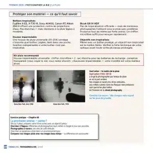 « Photographier la rue » Un guide premium de 44 pages pour maîtriser la street photography de A à Z. Techniques, réglages, lumière, composition, matériel testé 2026, grands noms de la discipline et projets créatifs — tout ce qu’il faut pour sortir, déclencher et progresser.