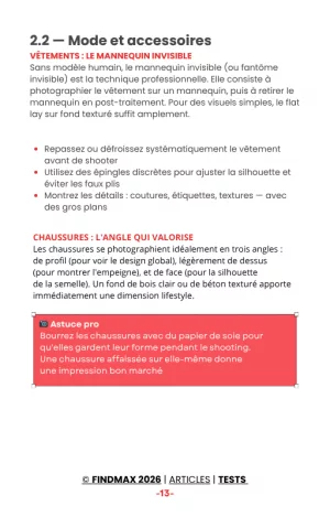 GUIDE CRÉATION DE VIDÉ0 PRODUIT pour créateurs de contenu