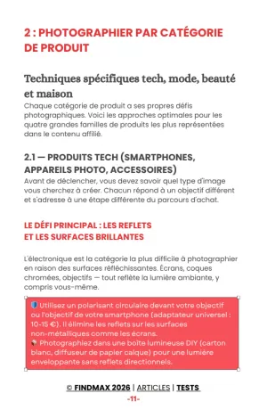 GUIDE CRÉATION DE VIDÉ0 PRODUIT pour créateurs de contenu