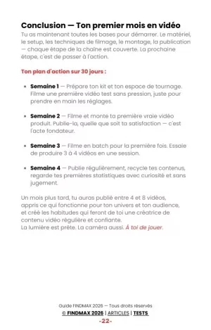 GUIDE CRÉATION DE VIDÉ0 PRODUIT pour créateurs de contenu