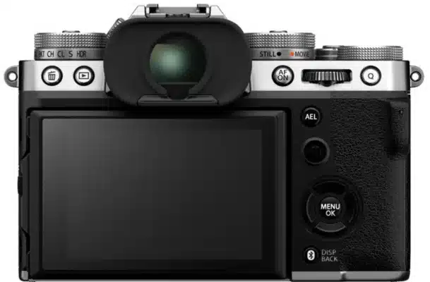 FUJIFILM Hybride X-T5 NU SILVER ecran