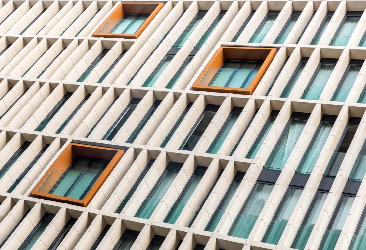 Façade en céramique de l'Ohla Eixample dans le quartier de l'Eixample à Barcelone
