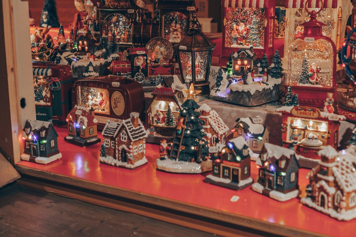 Vitrine de magasin pendant le marché de Noël à Strasbourg
