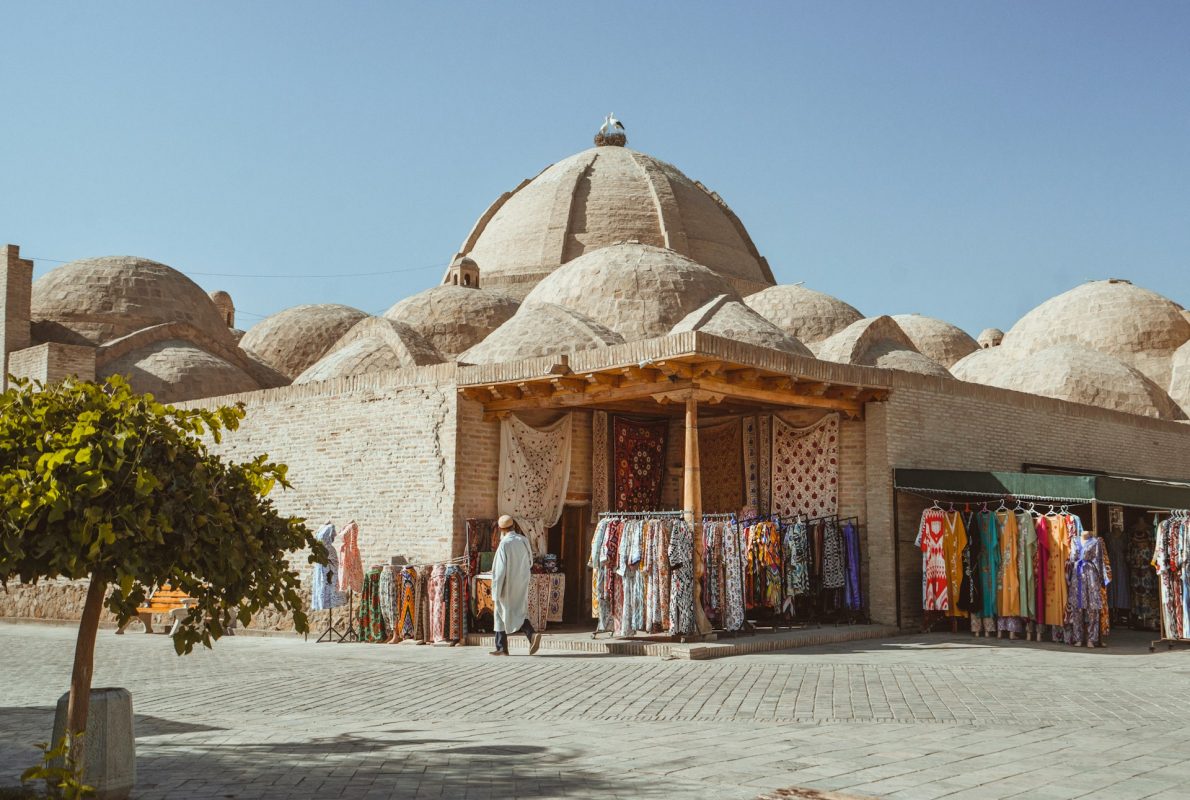 Marché dans la ville de Bukhara en Uzbekistan