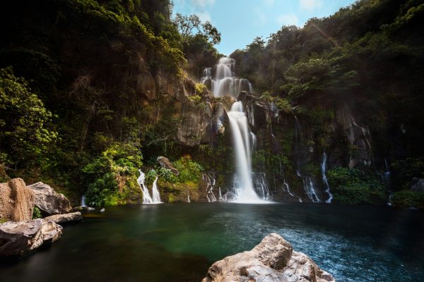 Cascade et chutes d'eau sur l'île de la Réunion