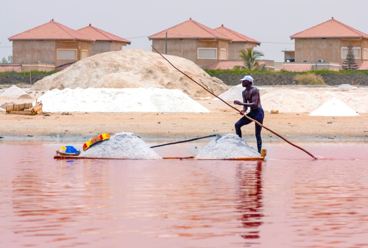 Le lac rose au Sénégal