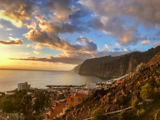 Coucher de soleil dans les canaries