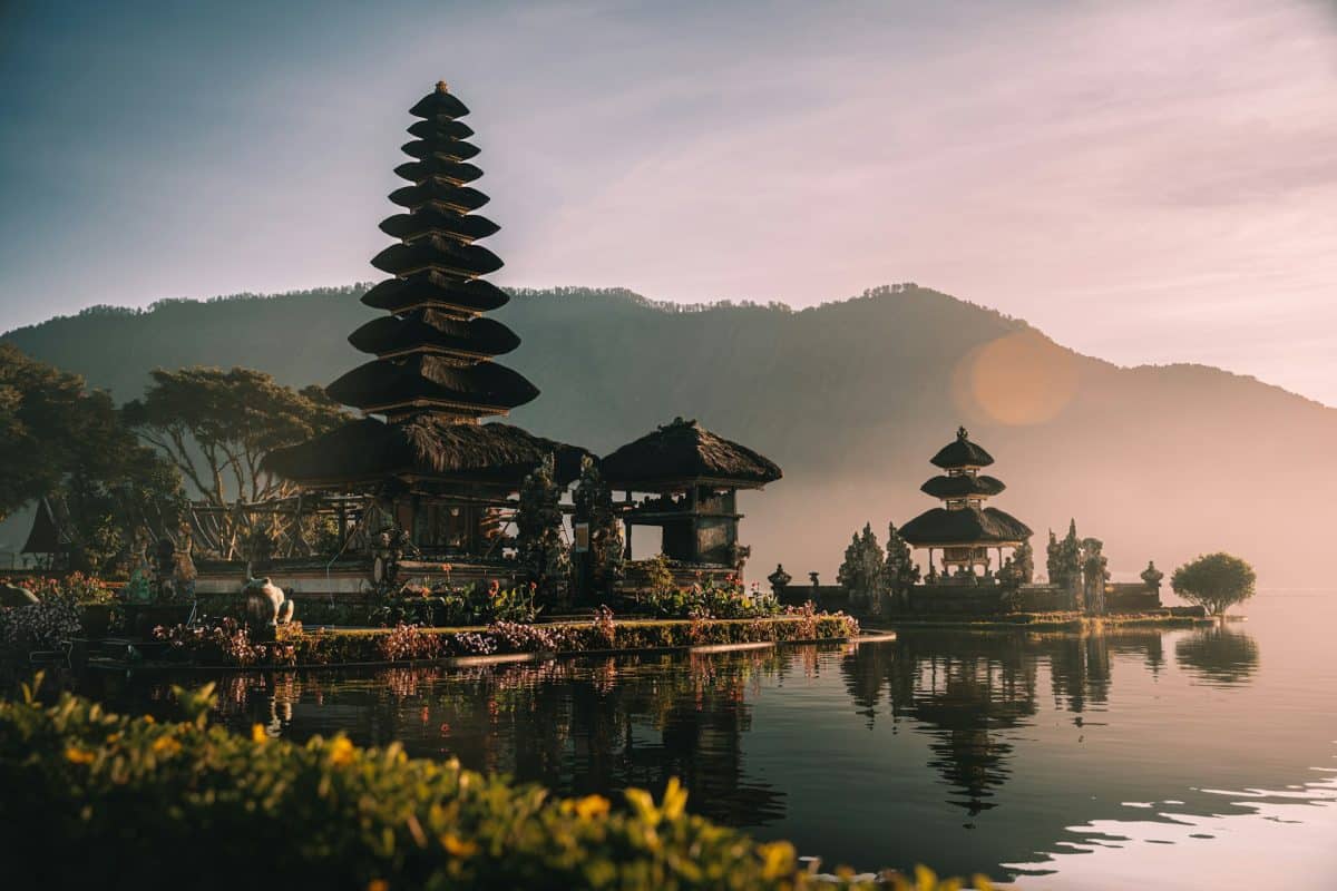 Temple Pura Ulun Danu Batur à Kintamani, Bali, Indonésie