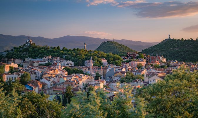 Vue d'un village en Bulgarie
